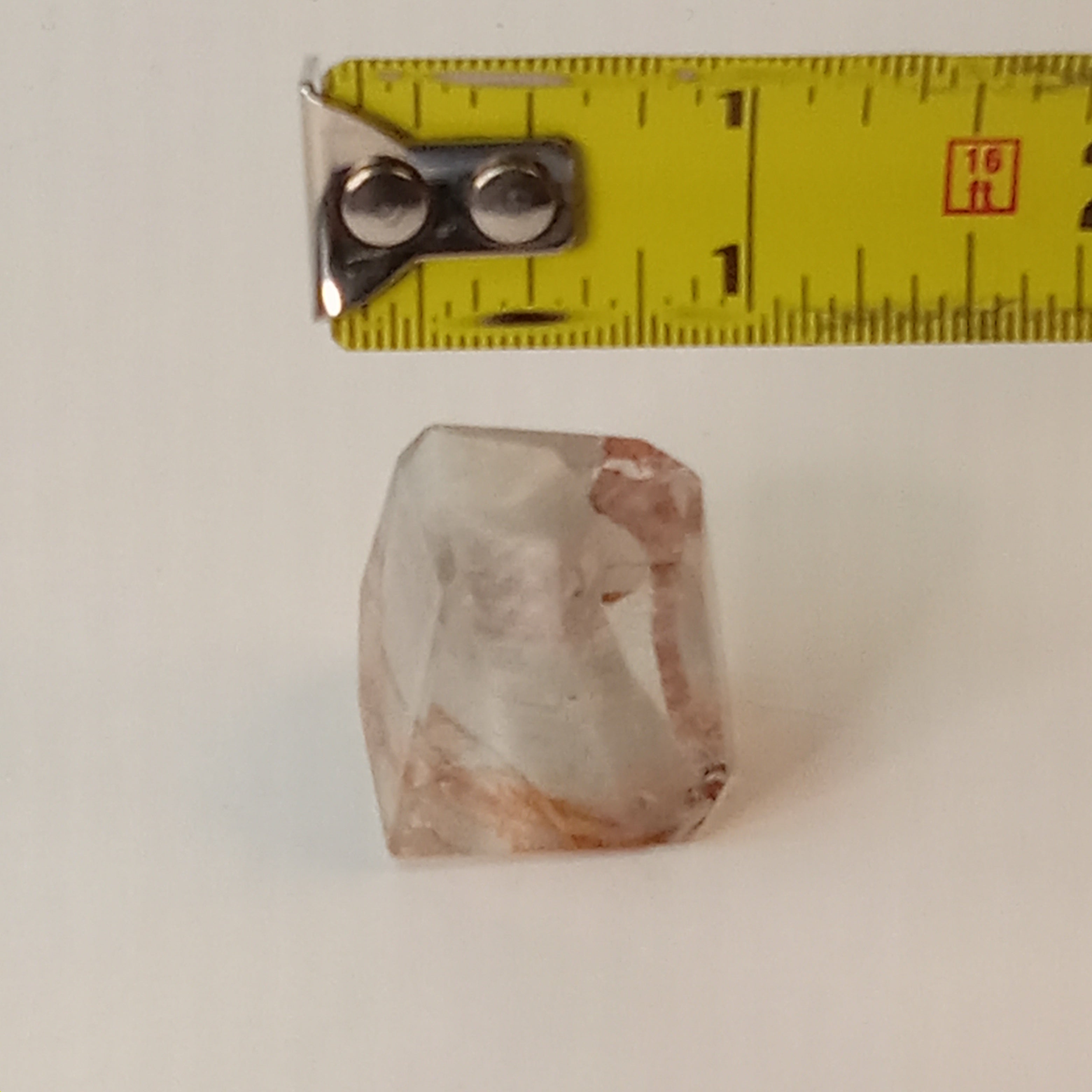 Thousand Layer Garden Quartz Polished Free Form with Vibrant Orange Layered Inclusions