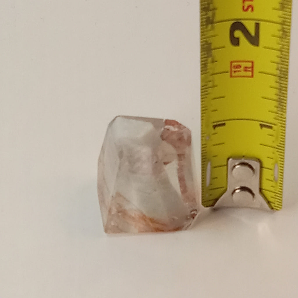 Thousand Layer Garden Quartz Polished Free Form with Vibrant Orange Layered Inclusions