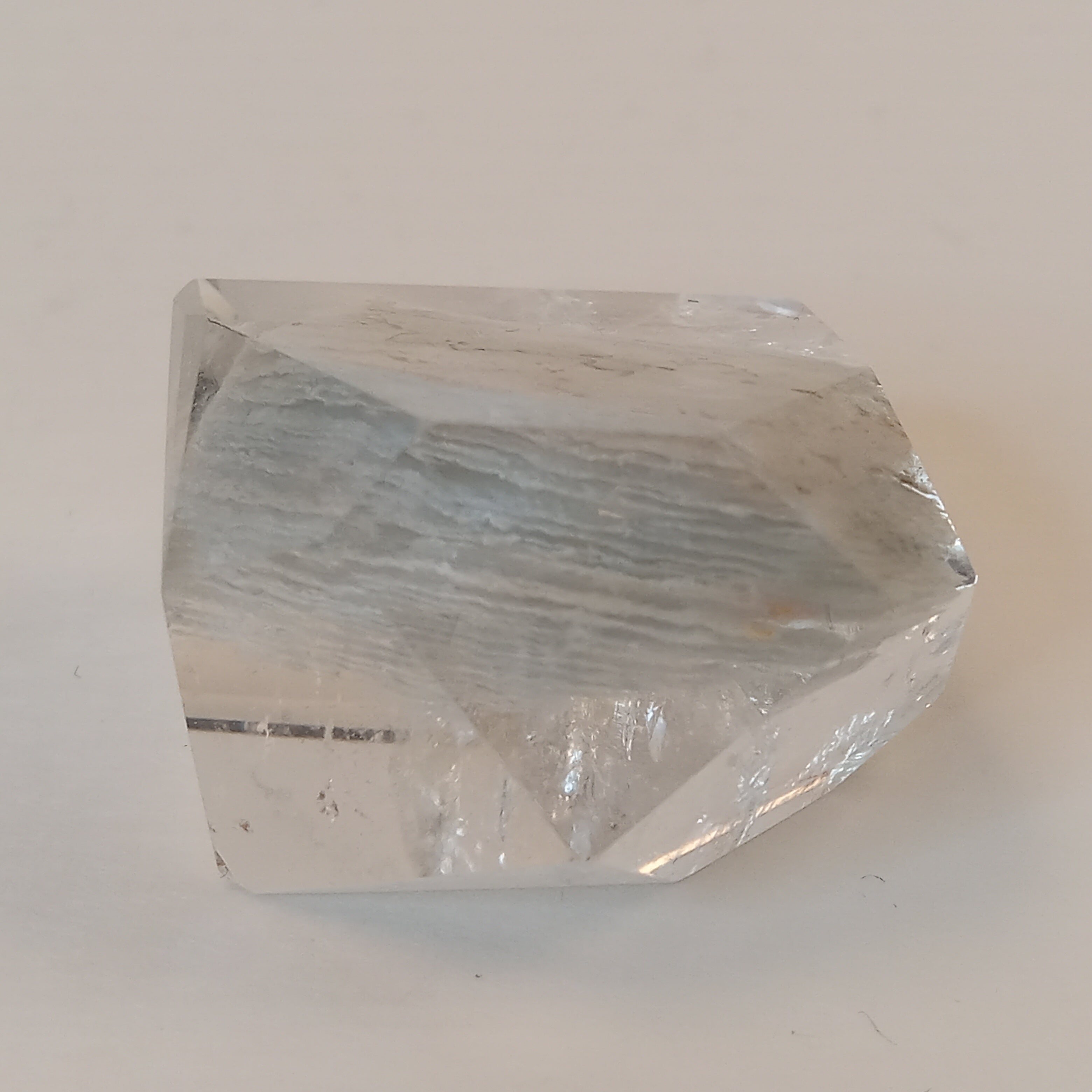 Thousand Layer Garden Quartz Polished Free Form with Blue-White Layered Landscape Inclusions