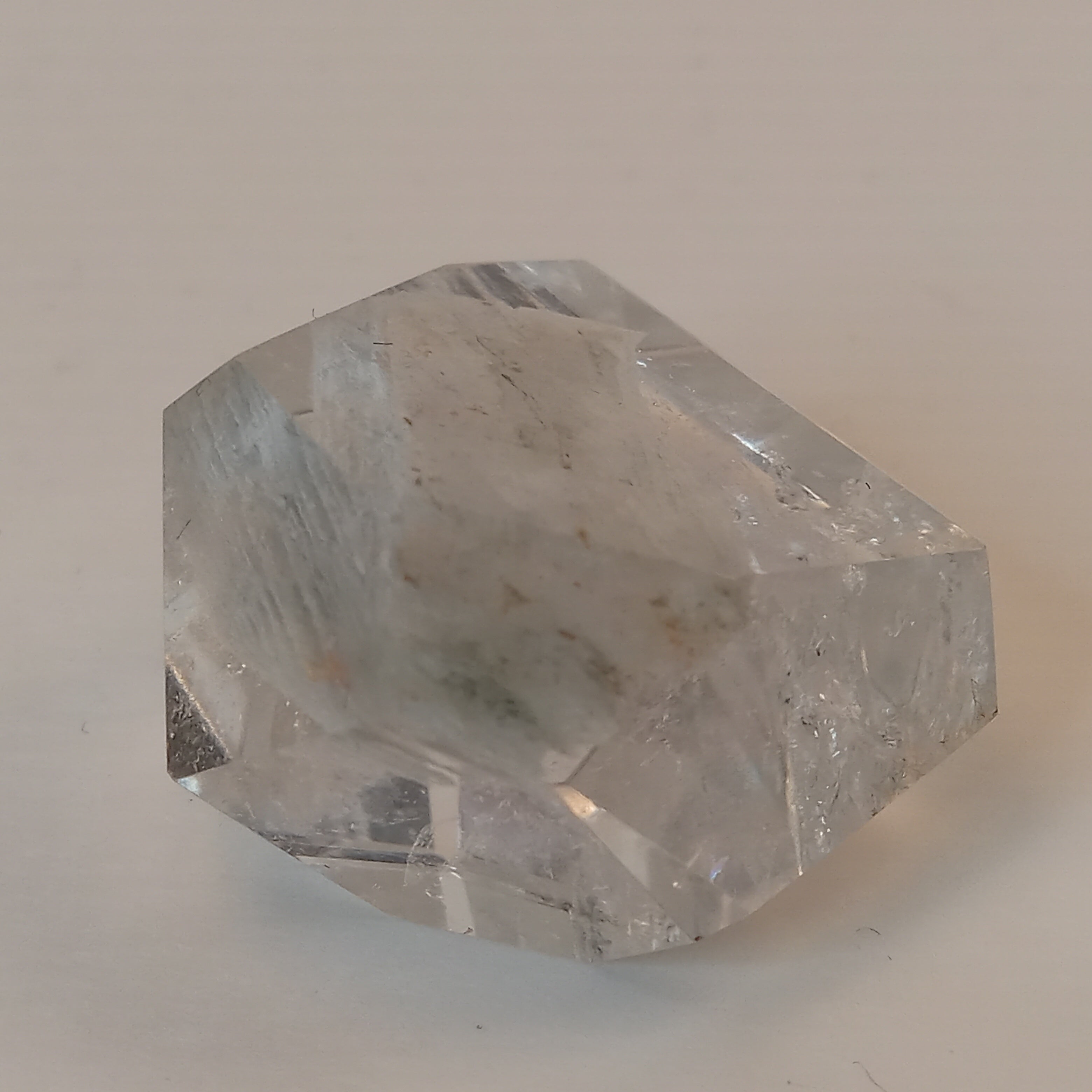 Thousand Layer Garden Quartz Polished Free Form with Blue-White Layered Landscape Inclusions