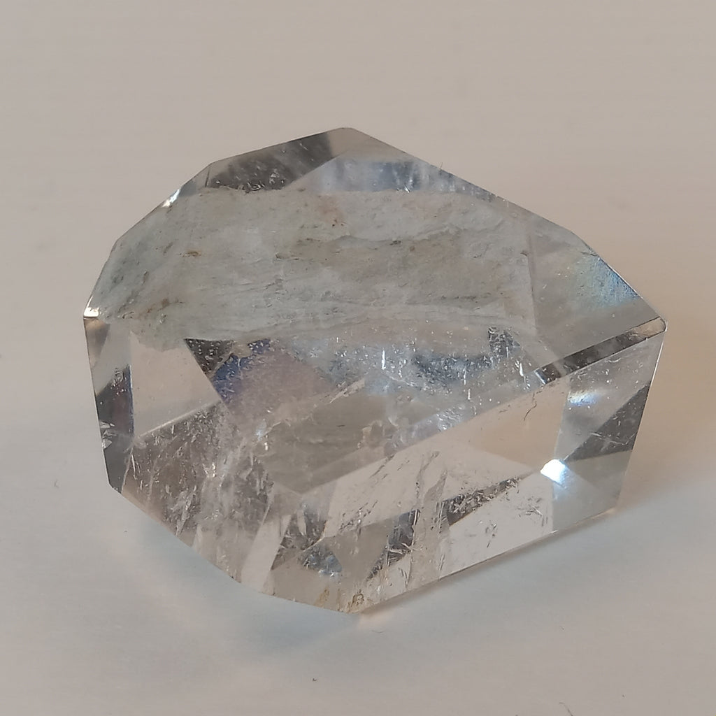 Thousand Layer Garden Quartz Polished Free Form with Blue-White Layered Landscape Inclusions