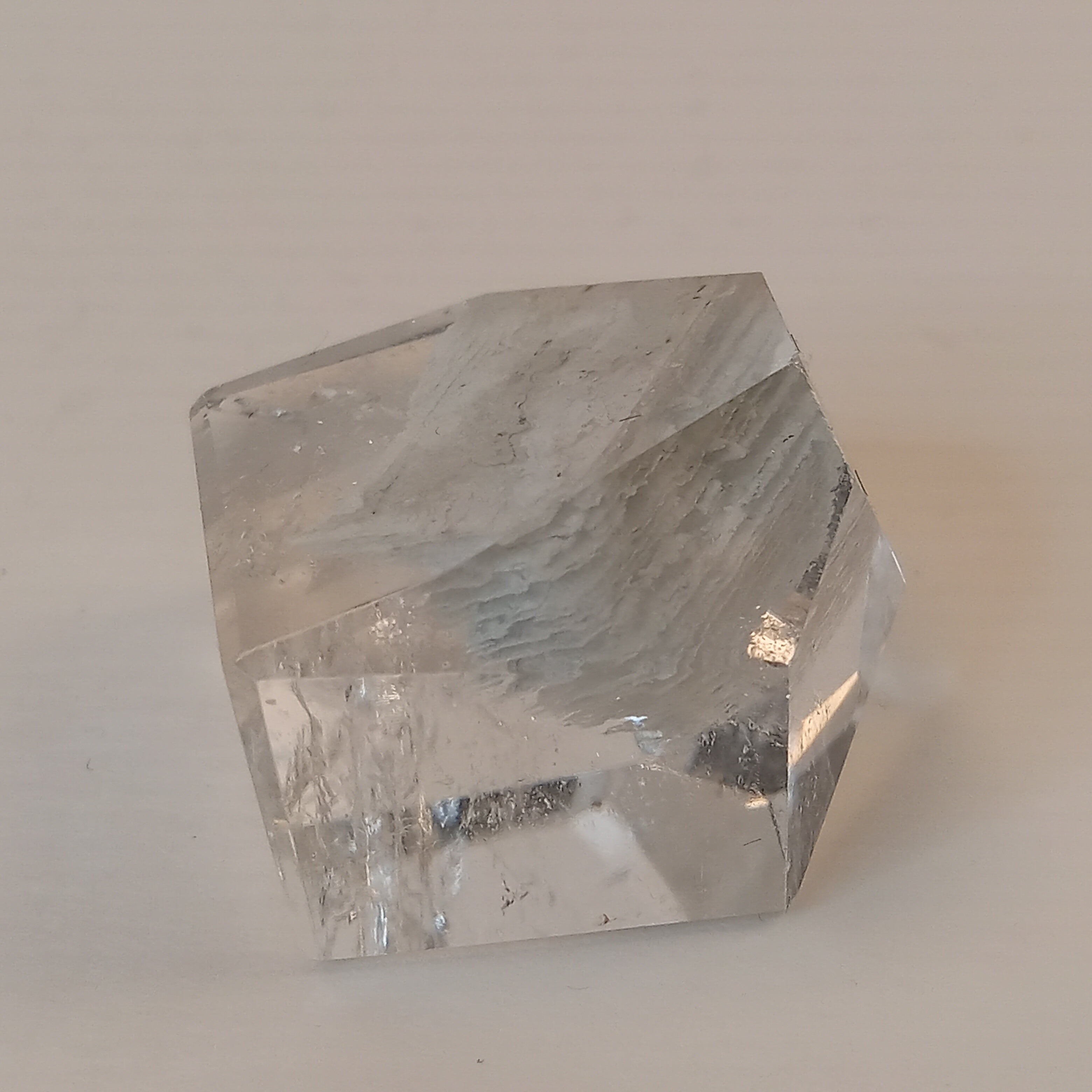 Thousand Layer Garden Quartz Polished Free Form with Blue-White Layered Landscape Inclusions