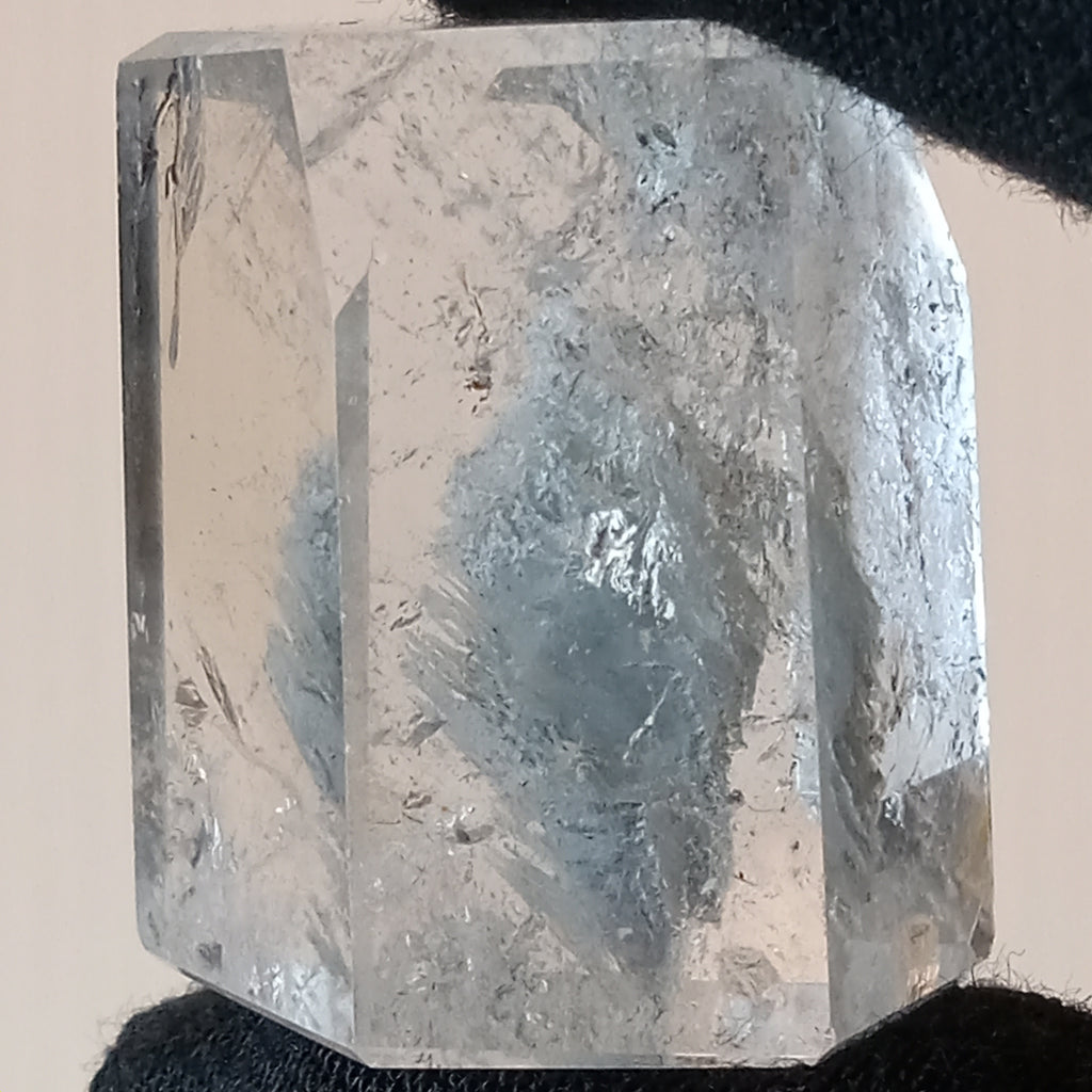 Thousand Layer Garden Quartz Polished Free Form with Blue Phantom Landscape Inclusions