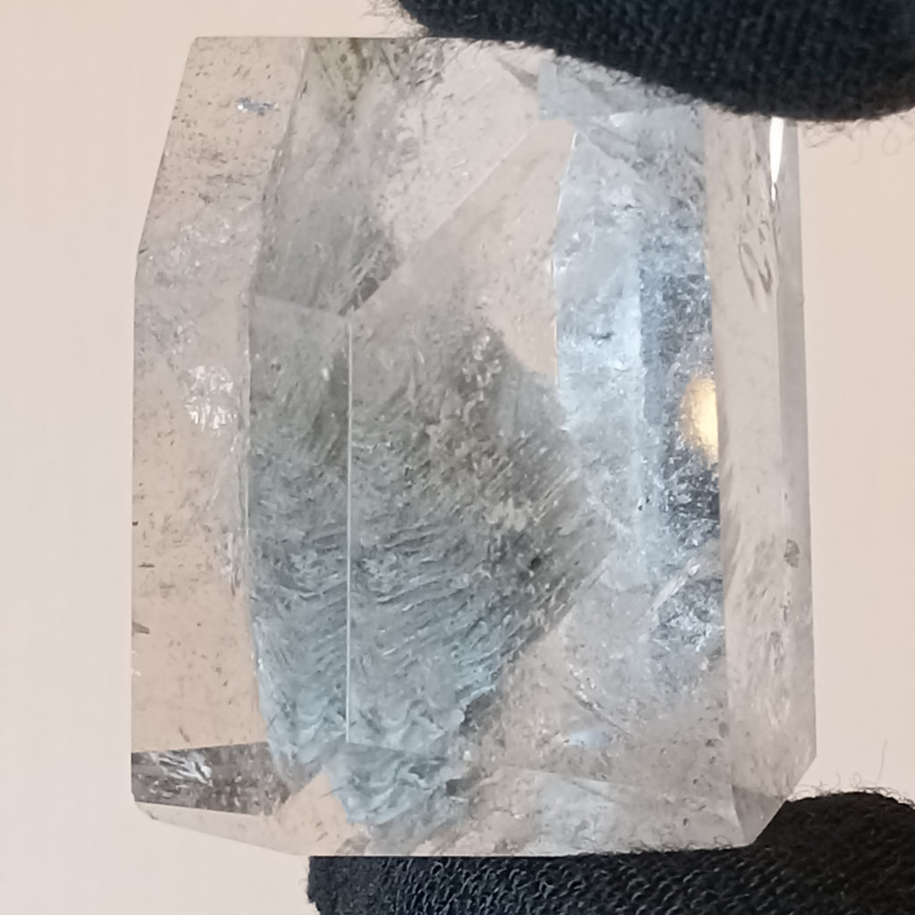 Thousand Layer Garden Quartz Polished Free Form with Blue Phantom Landscape Inclusions