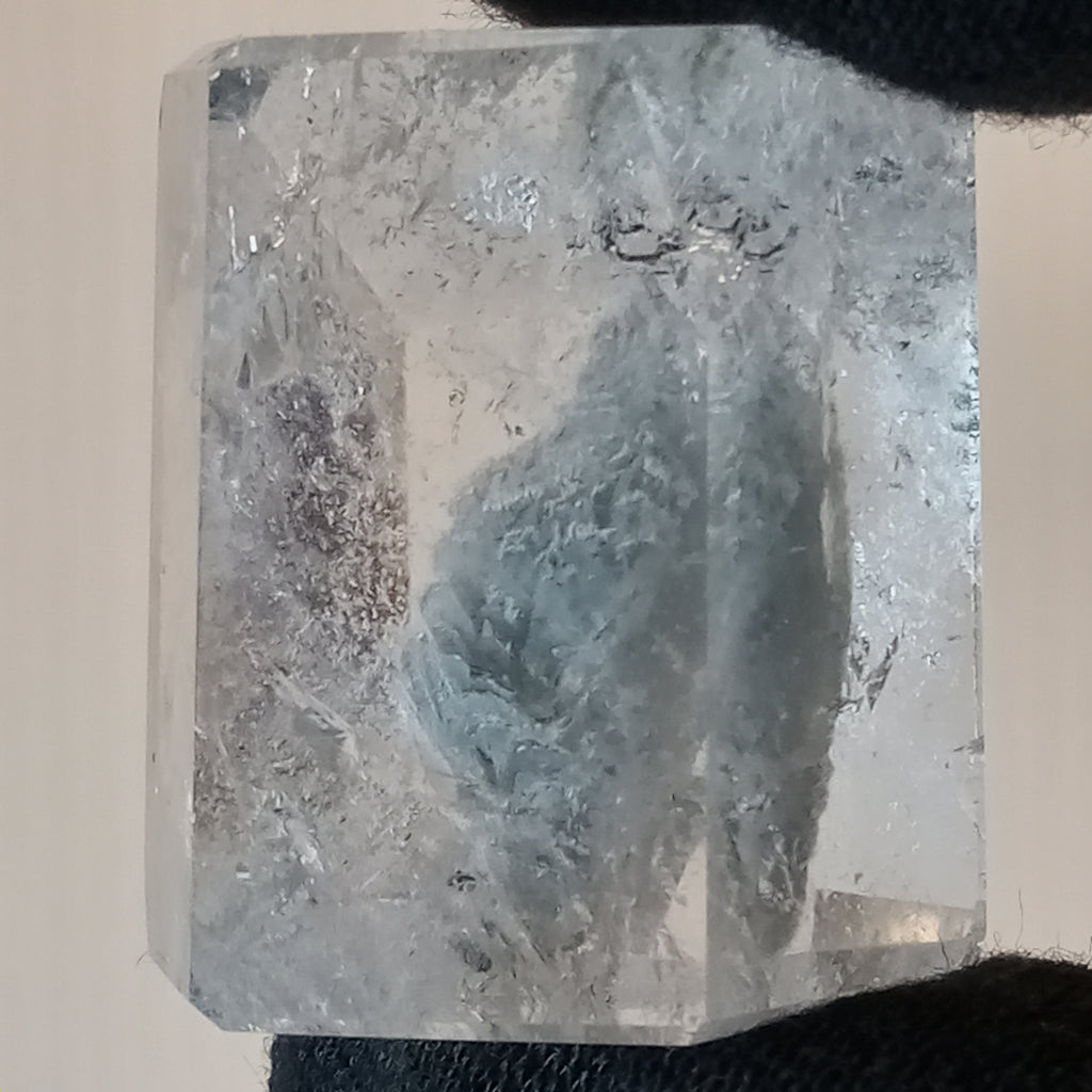 Thousand Layer Garden Quartz Polished Free Form with Blue Phantom Landscape Inclusions