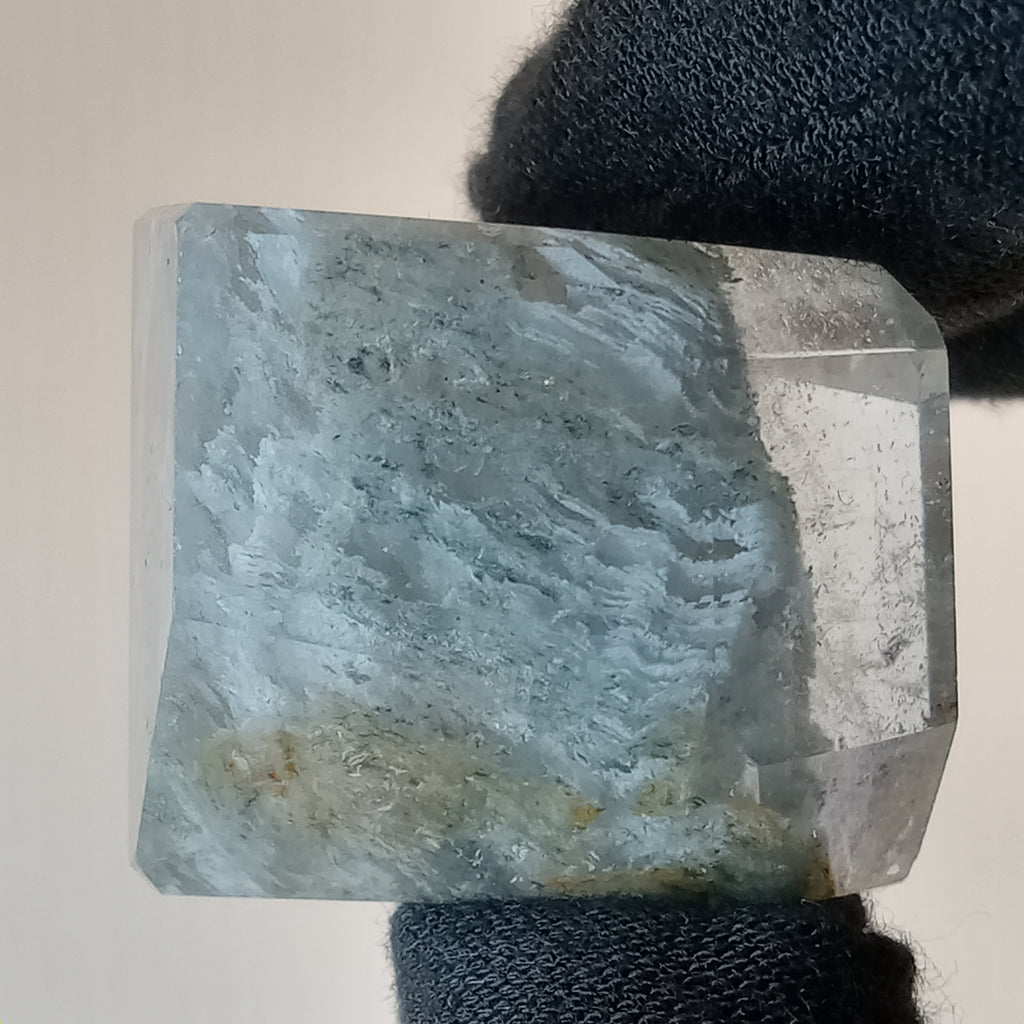 Thousand Layer Garden Quartz Polished Free Form with Blue Layered Landscape Inclusions