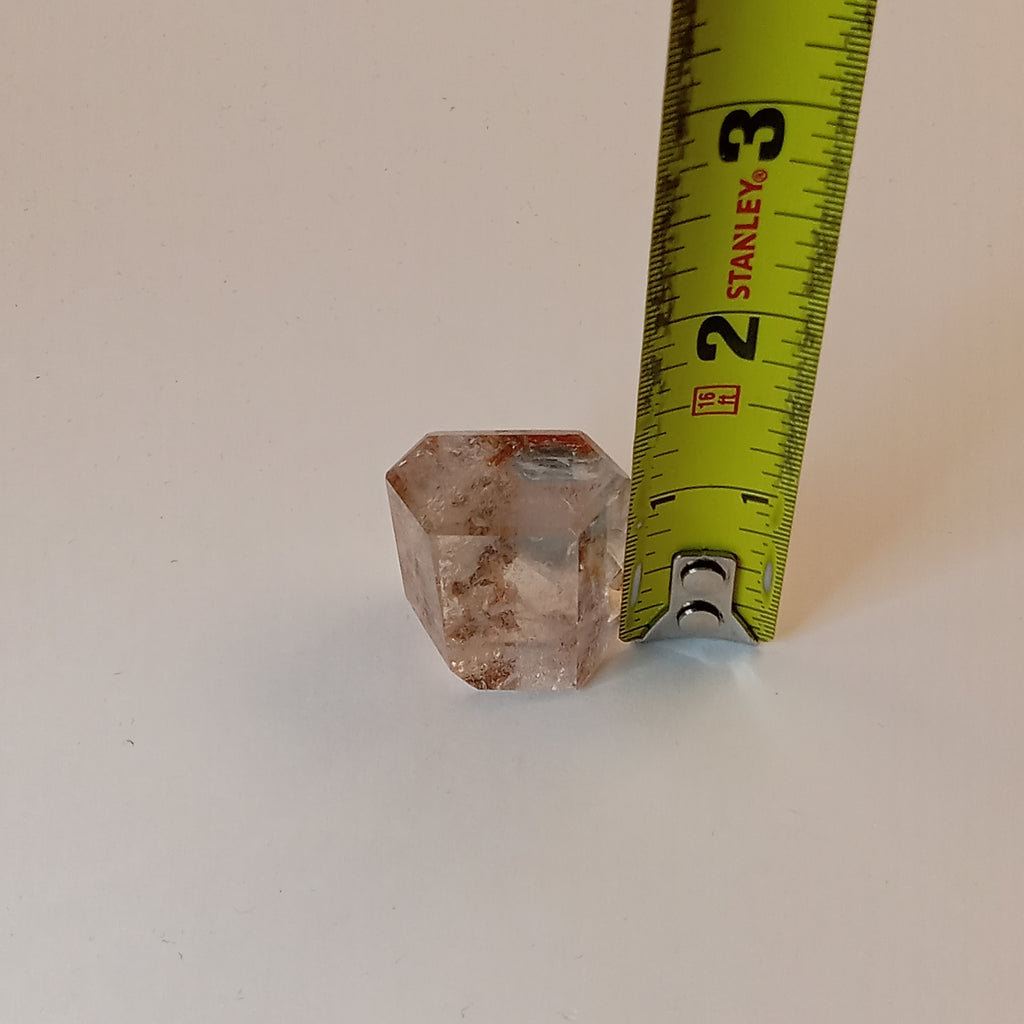 Thousand Layer Garden Quartz Polished Free Form with Red Landscape Mineral Inclusions