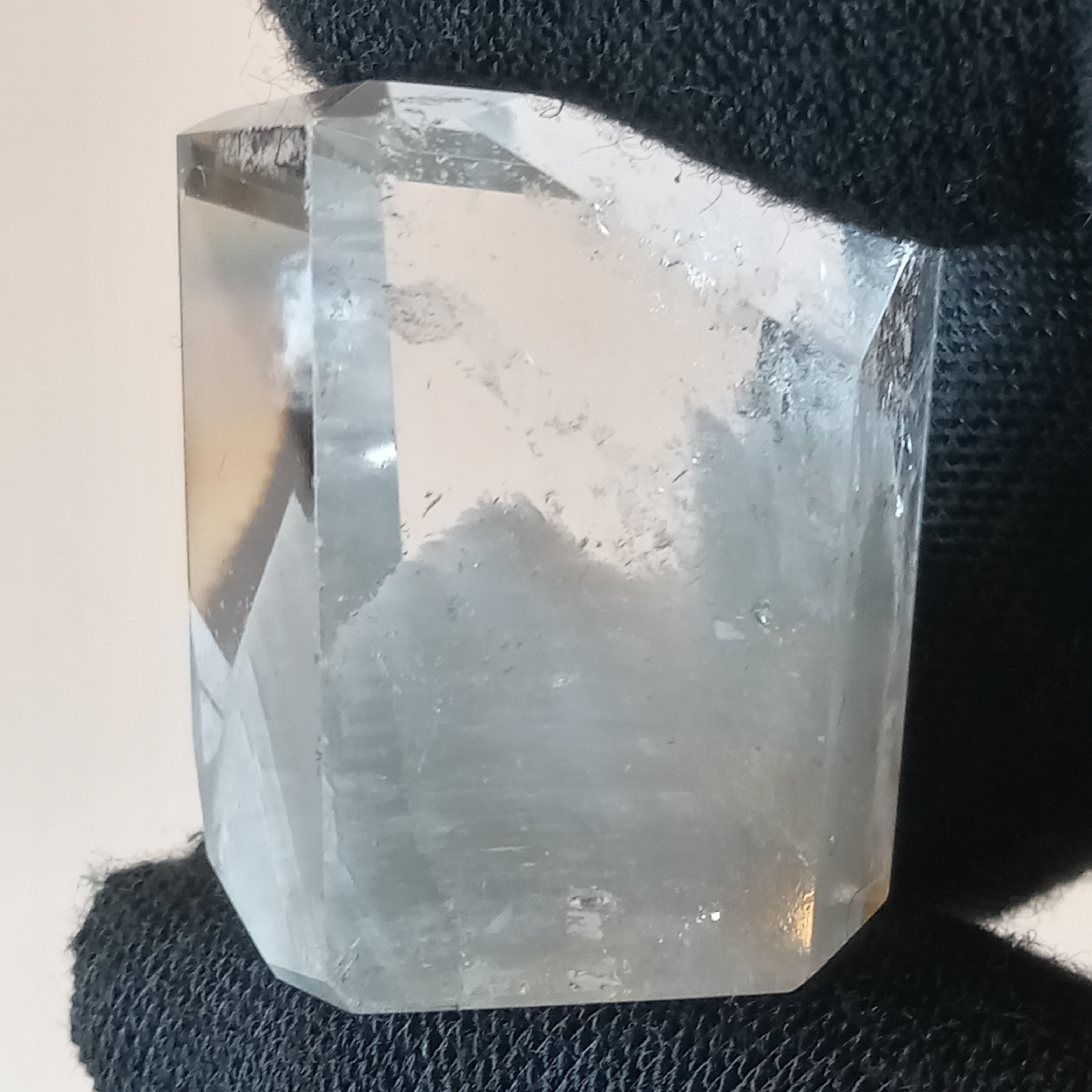 Thousand Layer Garden Quartz Polished Free Form with Floating Blue Landscape Inclusions