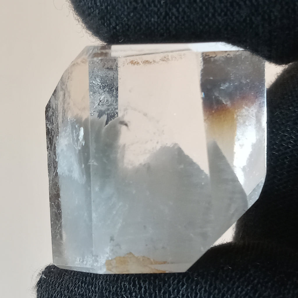 Thousand Layer Garden Quartz Polished Free Form with Floating Blue Landscape Inclusions