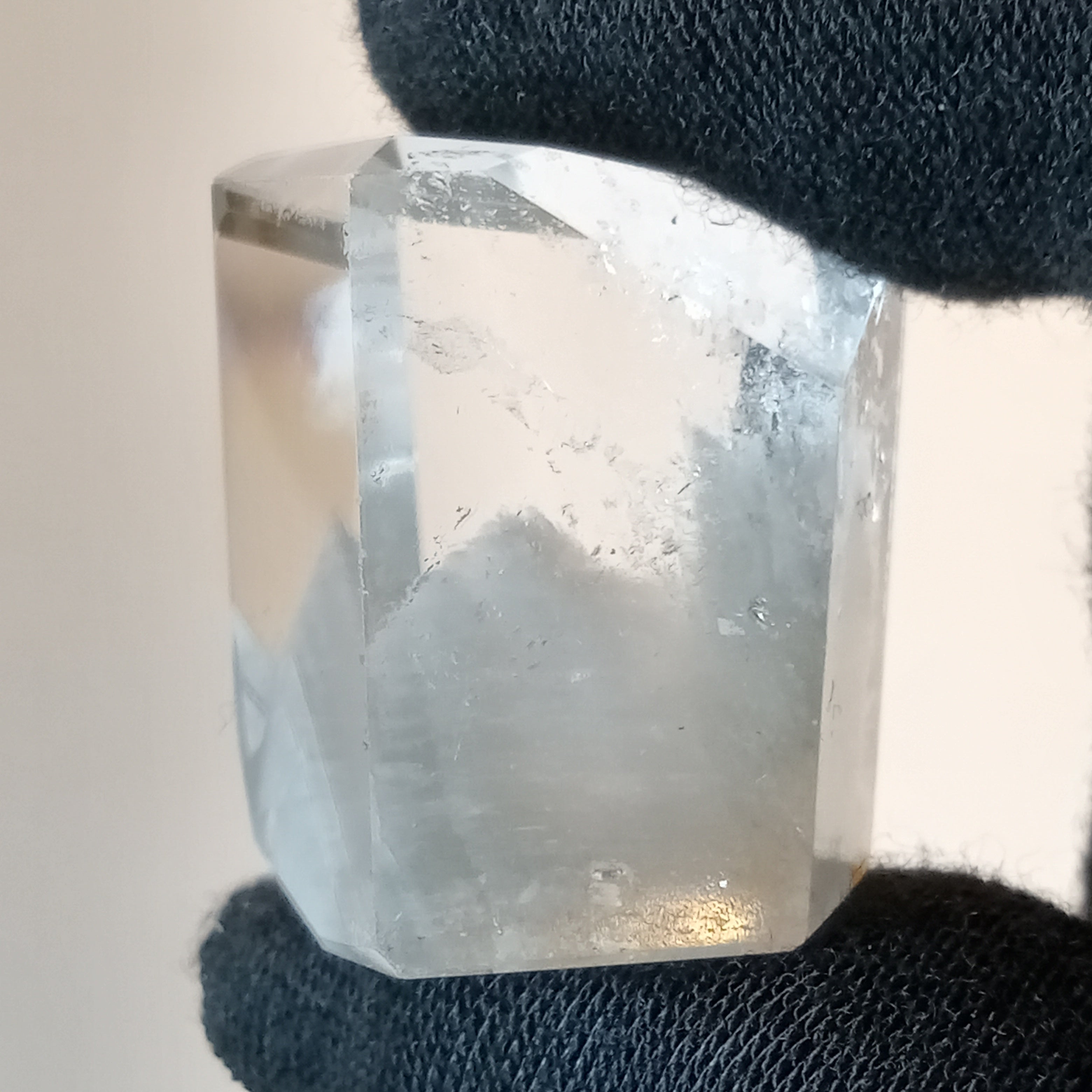 Thousand Layer Garden Quartz Polished Free Form with Floating Blue Landscape Inclusions