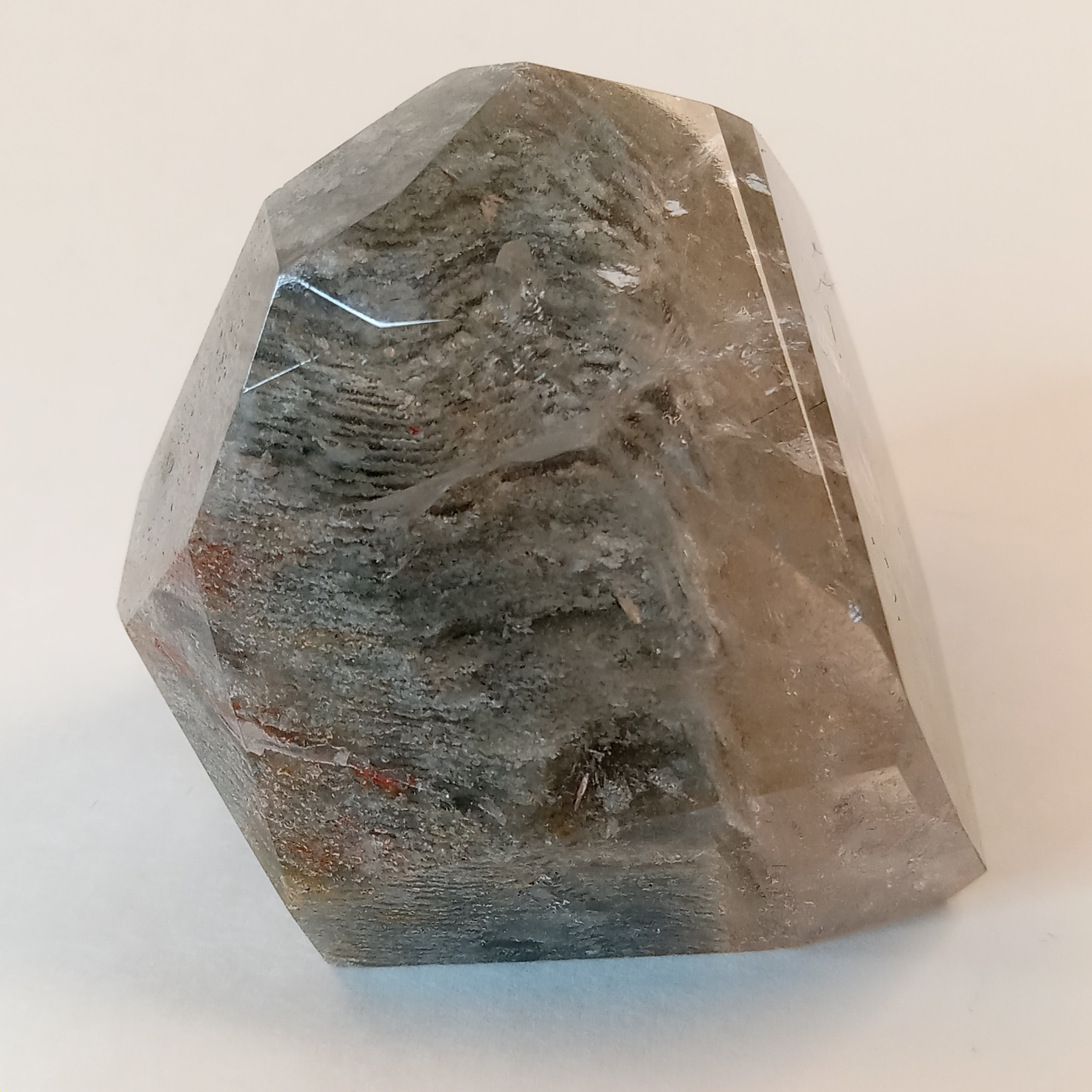 Thousand Layer Garden Quartz Polished Free Form with Dense Landscape Inclusions
