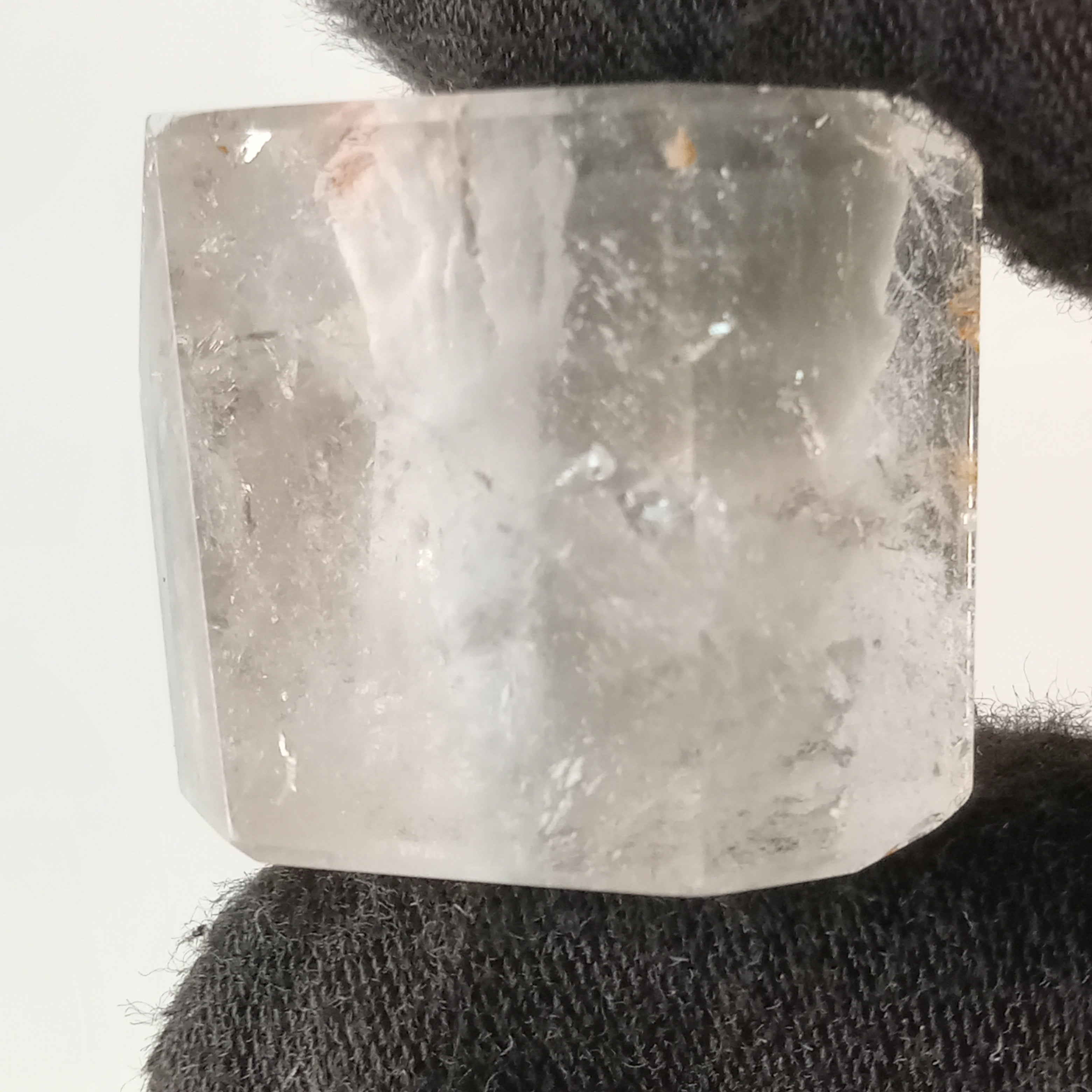 Thousand Layer Garden Quartz Polished Free Form with Soft White Layered Inclusions