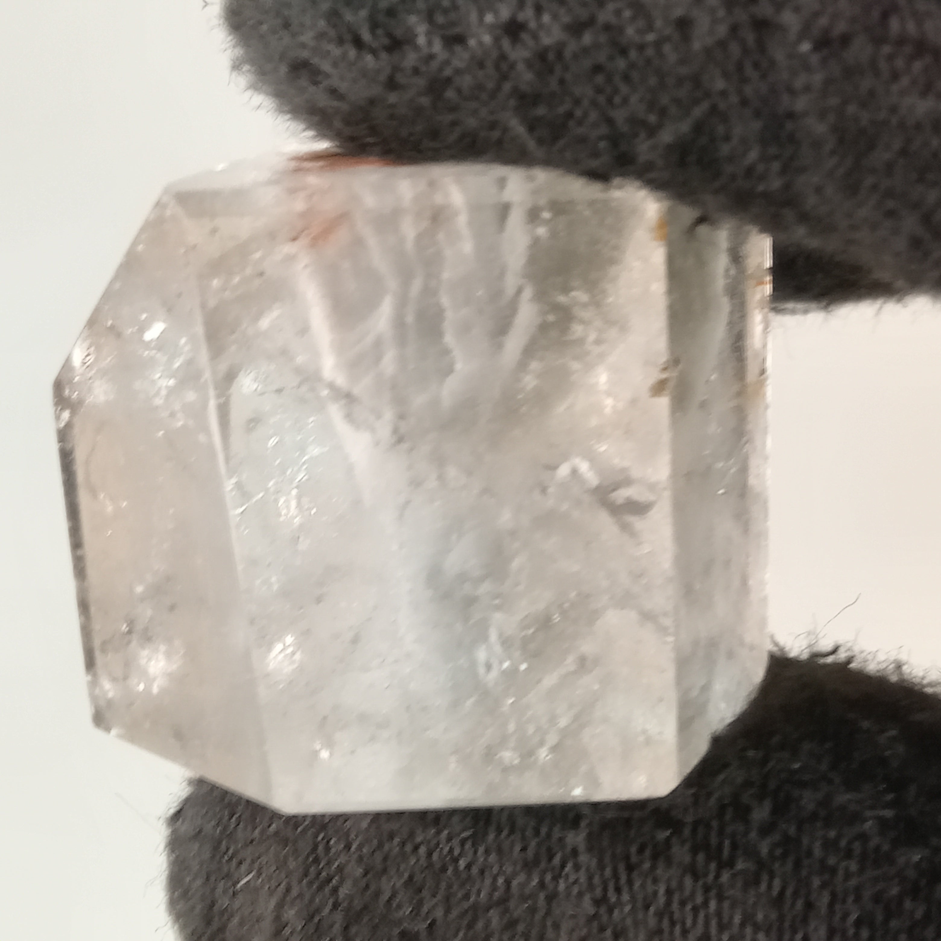 Thousand Layer Garden Quartz Polished Free Form with Soft White Layered Inclusions