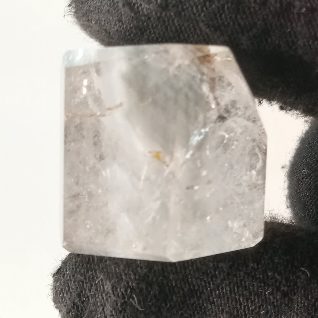 Thousand Layer Garden Quartz Polished Free Form with Soft White Layered Inclusions