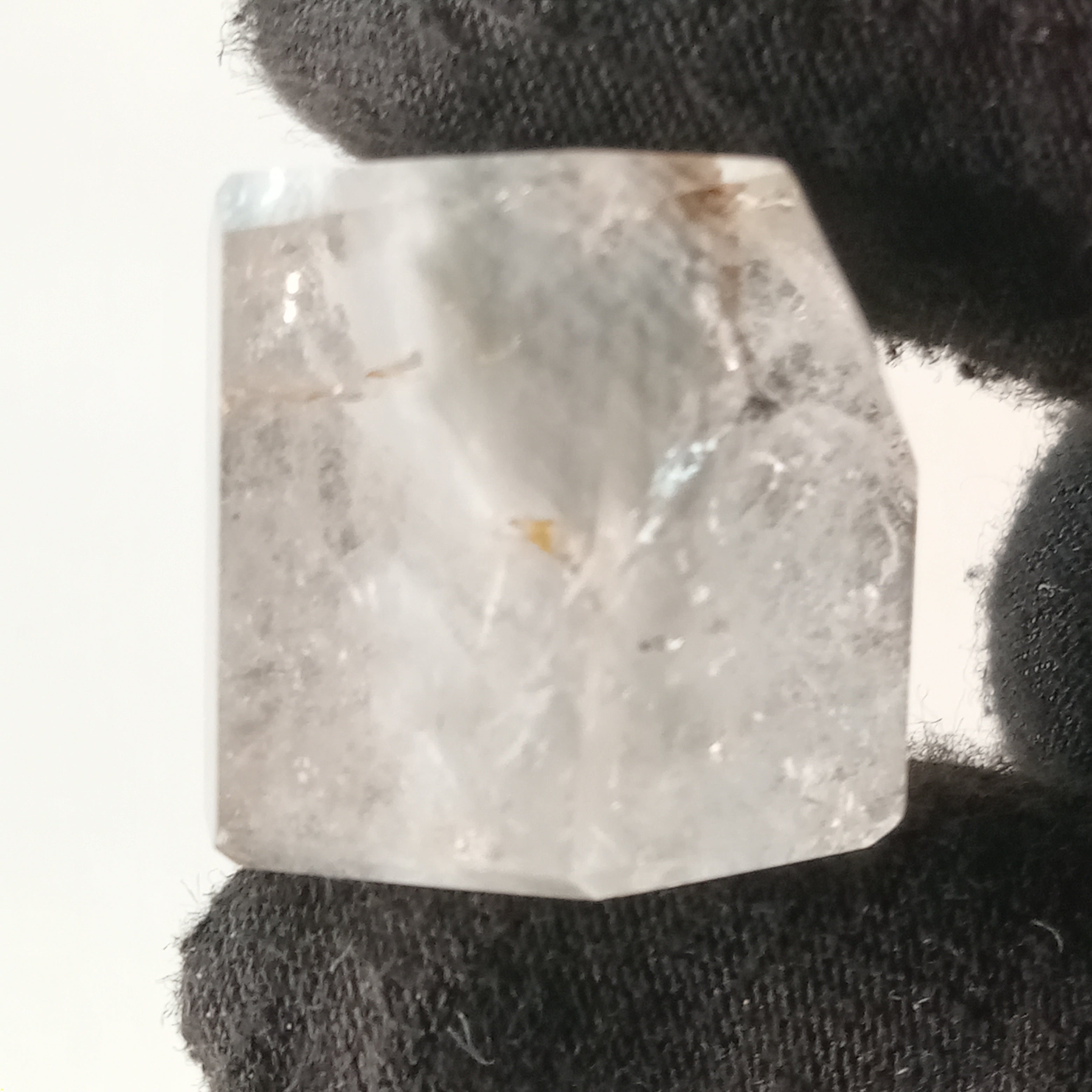 Thousand Layer Garden Quartz Polished Free Form with Soft White Layered Inclusions