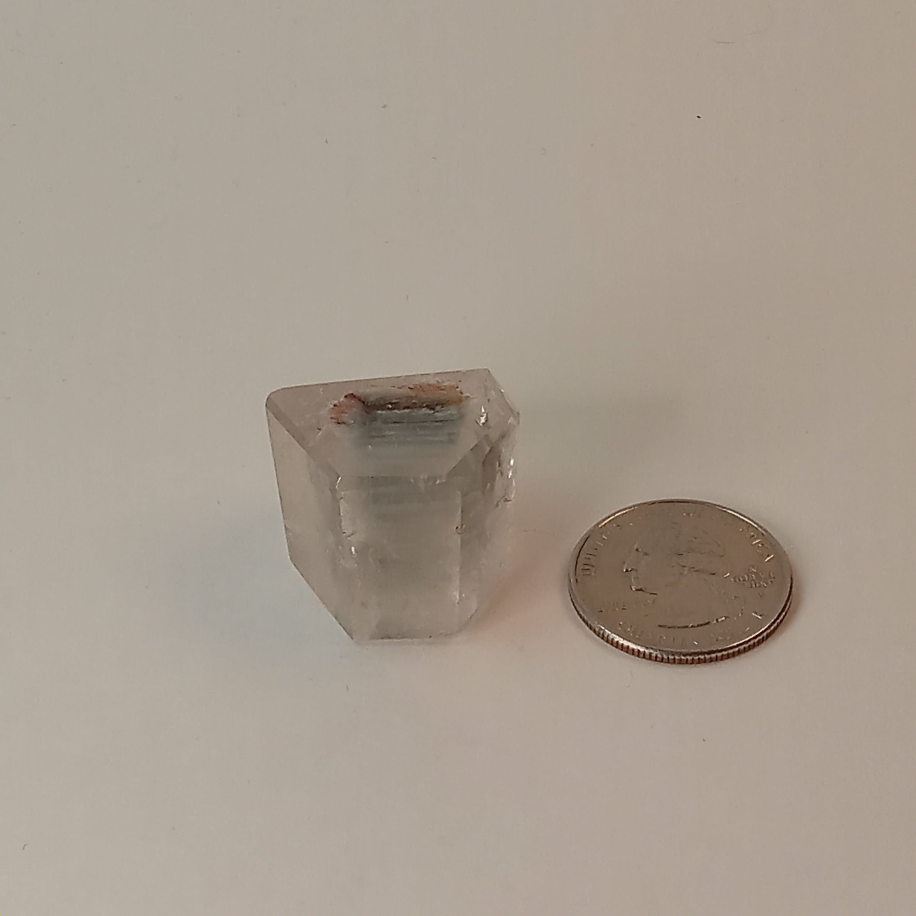 Thousand Layer Garden Quartz Polished Free Form with Soft White Layered Inclusions