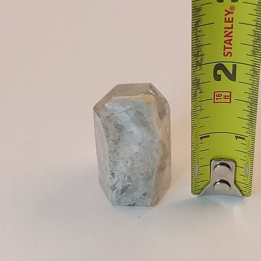 Thousand Layer Garden Quartz Polished Free Form with Flowing Blue Layered Inclusions