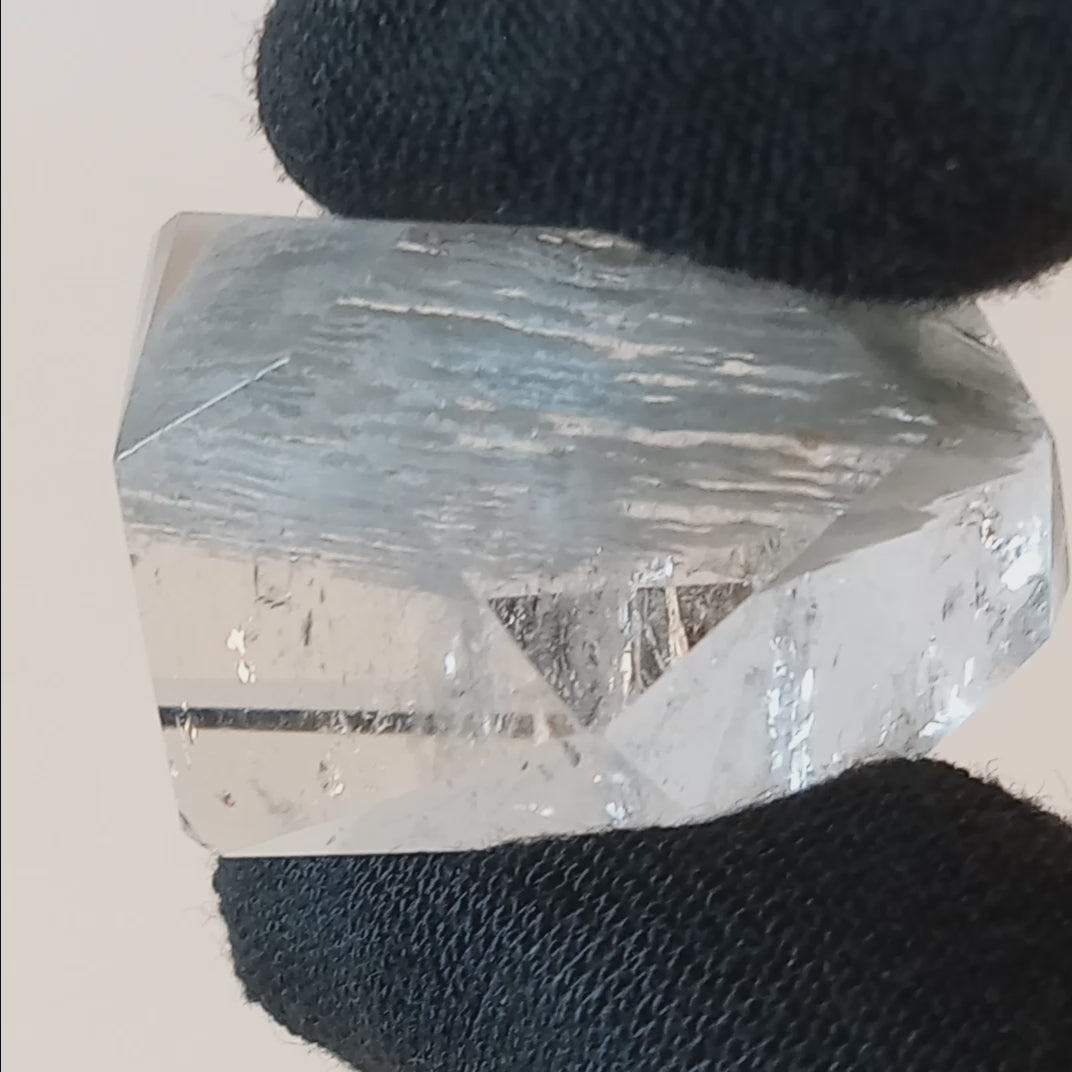 Thousand Layer Garden Quartz Polished Free Form with Blue-White Layered Landscape Inclusions