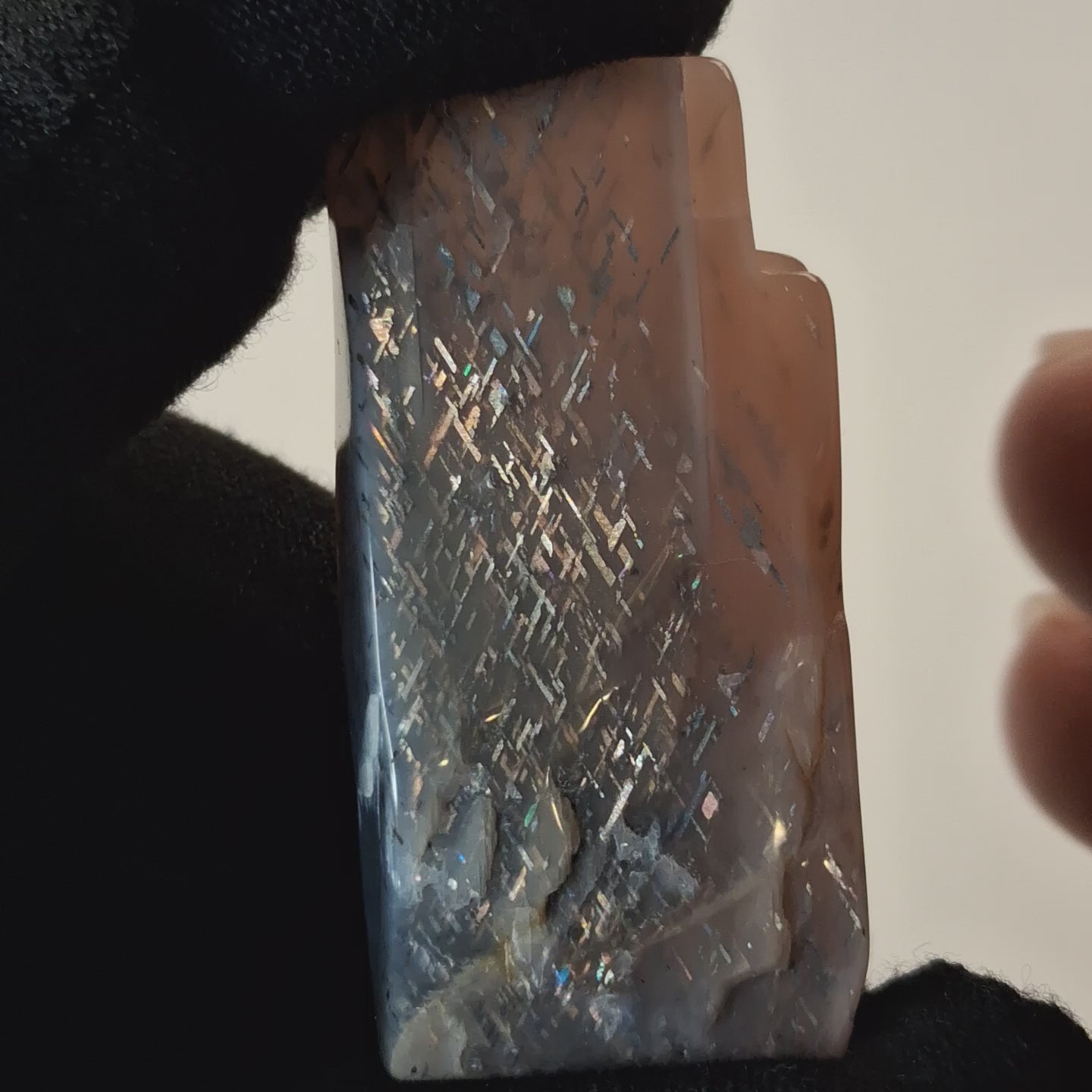 Rainbow Lattice Sunstone Polished Specimen | RS-007 | 21g | Tanzania