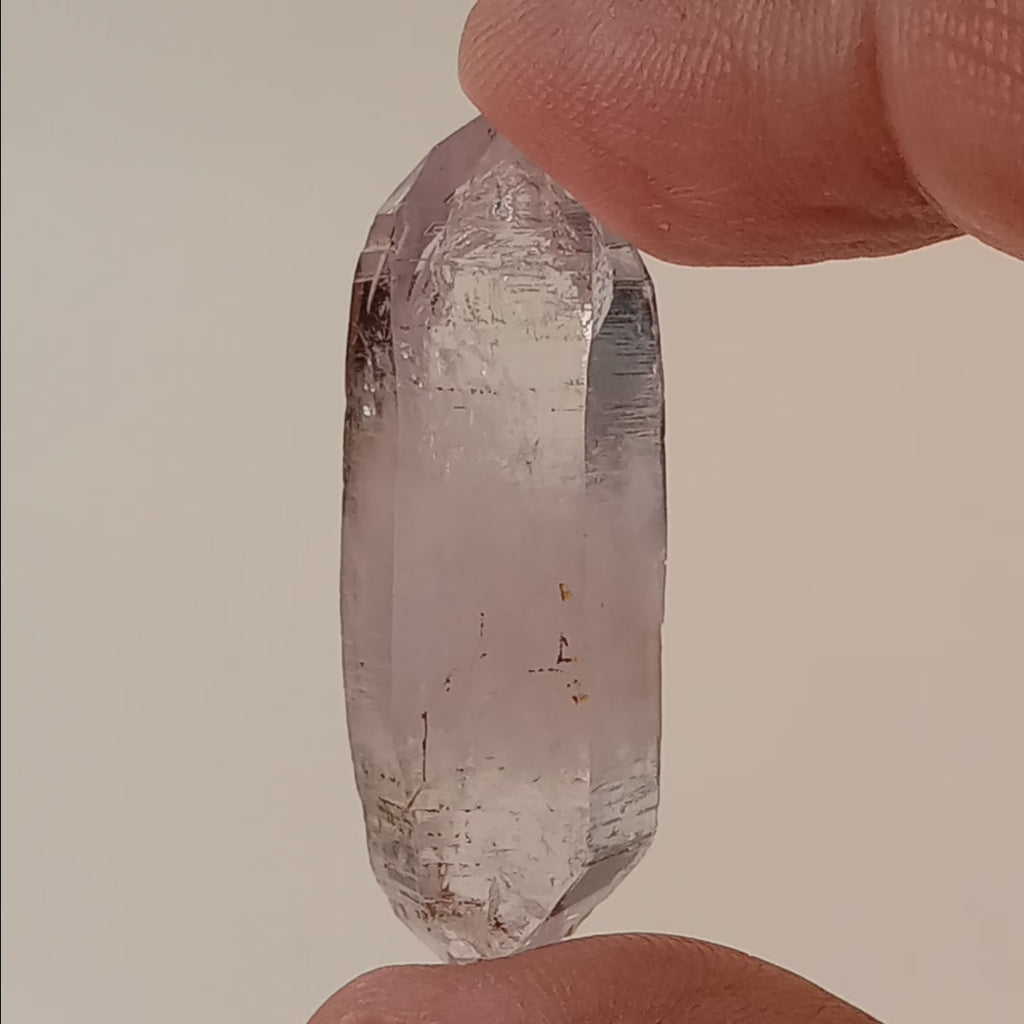 Vera Cruz Amethyst Enhydro Crystal | Moving Bubble Quartz | Double Terminated Collector Specimen | Veracruz, Mexico