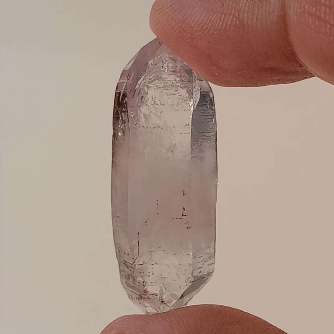 Vera Cruz Amethyst Enhydro Crystal | Moving Bubble Quartz | Double Terminated Collector Specimen | Veracruz, Mexico