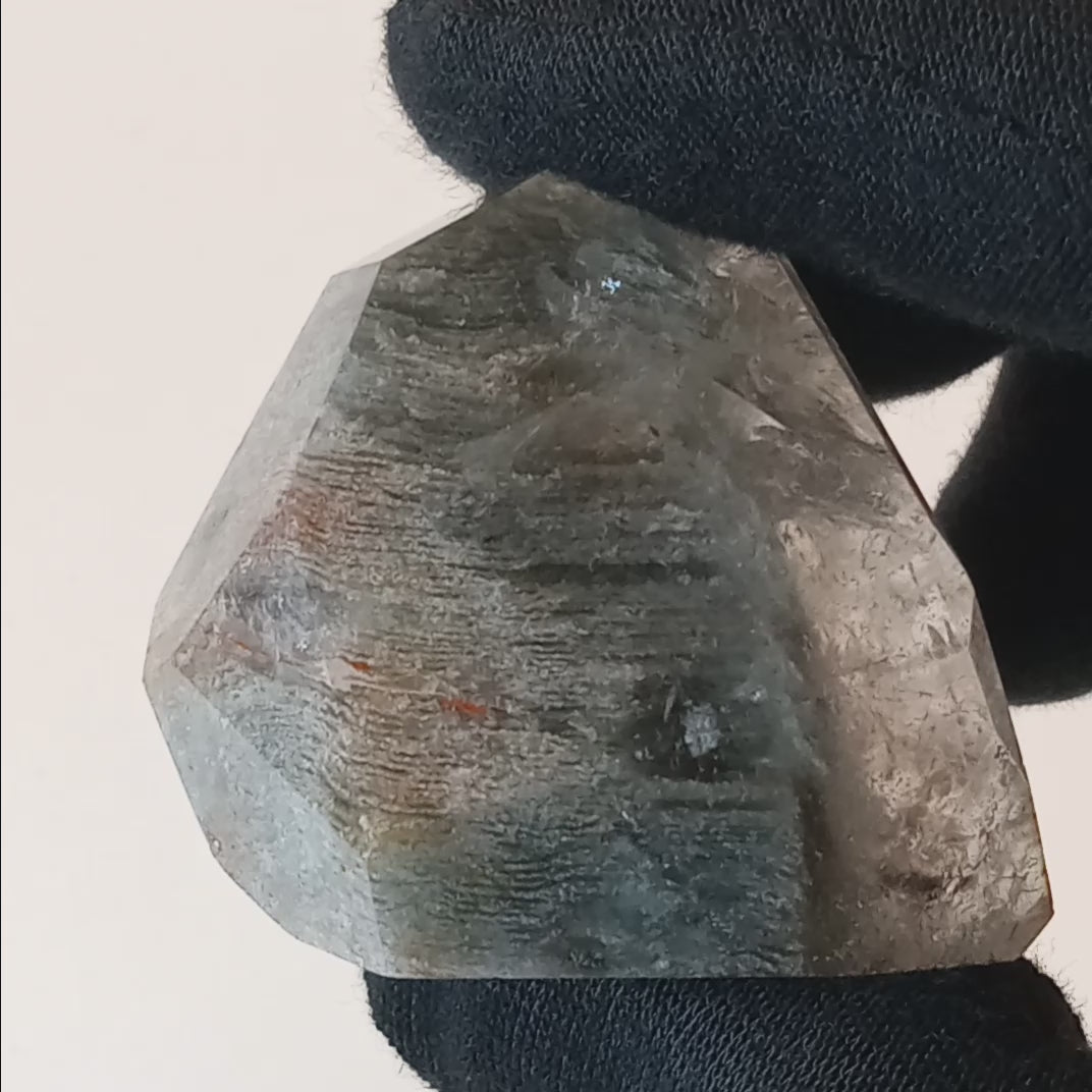 Thousand Layer Garden Quartz Polished Free Form with Dense Landscape Inclusions