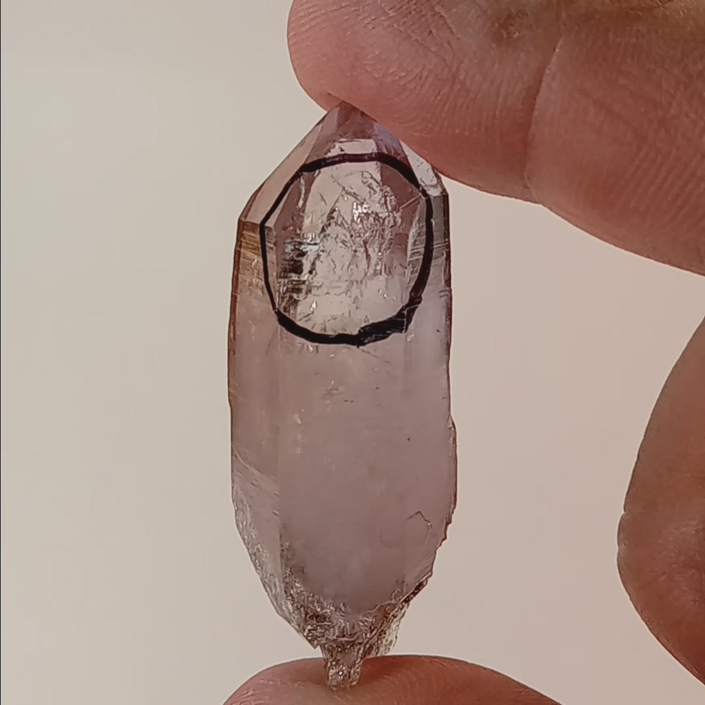 Enhydro Vera Cruz Amethyst Crystal | Visible Moving Bubble | Rosilla, Veracruz, Mexico