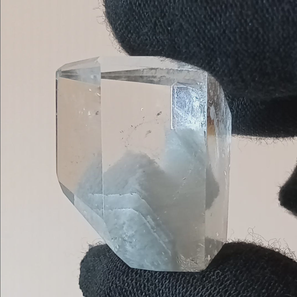 Thousand Layer Garden Quartz Polished Free Form with Floating Blue Landscape Inclusions