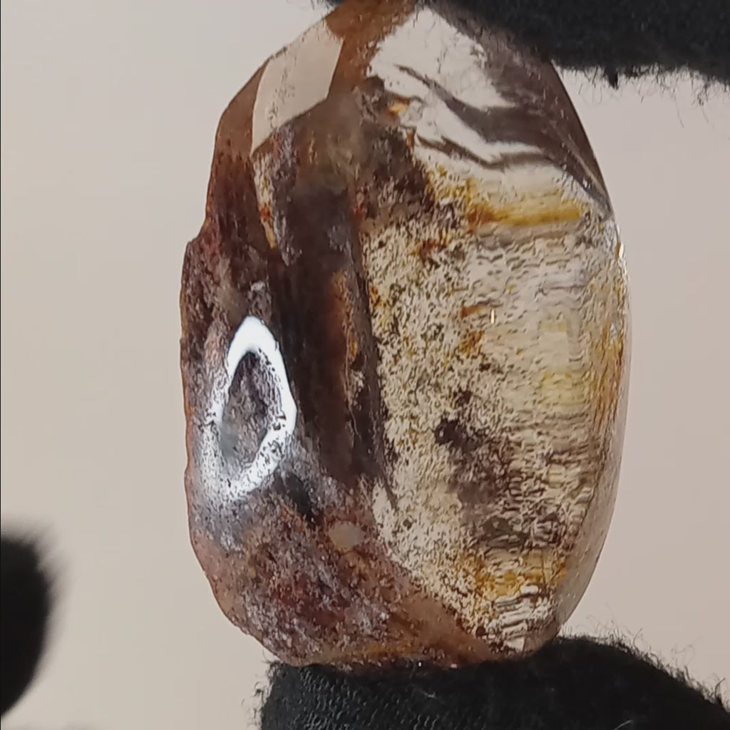Garden Quartz Freeform with Golden Landscape Inclusions | Polished Collector Quartz Specimen | GQF-004